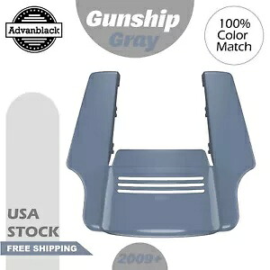 ガンシップ グレー デュアル カットアウト ストレッチ リア フェンダー エクステンション 09+ ハーレー ツーリングに適合 Gunship Gray Dual Cutout Stretched Rear Fender Extension Fits 09+ Harley Touring 【並行輸入品】