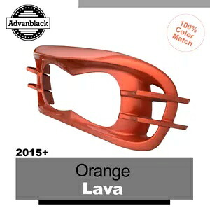 ハーレーロードグライド FLTRX Advanblack ヘッドライトベゼル オレンジ LAVA 2015+ For Harley Road Glide FLTRX Advanblack Headlight Bezel ORANGE LAVA 2015+ 【並行輸入品】