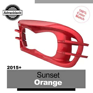 ハーレーロードグライド FLTRX Advanblack ヘッドライトベゼル サンセットオレンジ 2015+ 用 For Harley Road Glide FLTRX Advanblack Headlight Bezel SUNSET ORANGE 2015+ 【並行輸入品】