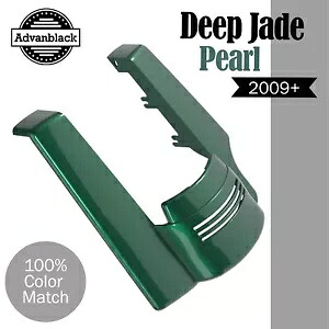 DEEP JADE PEARL シングルカットアウト ストレッチリアフェンダーエクステンション ハーレーツーリング用 DEEP JADE PEARL Single Cutout Stretched Rear Fender Extension For Harley Touring 【並行輸入品】