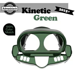 ハーレーロードグライド 2015up FLTRX ゲージクラスターカバー KINETIC GREEN Advanblack に適合 Fits Harley Road Glide 2015up FLTRX Gauge Cluster Cover KINETIC GREEN Advanblack 【並行輸入品】