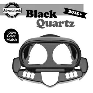 ハーレー ロード グライド 2015up FLTRX ゲージ クラスター カバー ブラック クォーツ アドバンブラックに適合 Fits Harley Road Glide 2015up FLTRX Gauge Cluster Cover BLACK QUARTZ Advanblack 【並行輸入品】