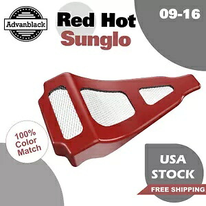 Advanblack レッドホットサングロ ABS チンスポイラー 空冷ハーレーツーリング 09-16 に適合 Advanblack Red Hot Sunglo ABS Chin Spoiler Fits Air-Cooled Harley Touring 09-16 【並行輸入品】