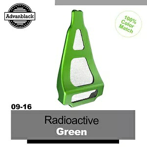 RADIOACTIVE GREEN 空冷ハーレーツーリング 09-16 Advanblack チンスポイラーに適合 RADIOACTIVE GREEN Fits Air-Cooled Harley Touring 09-16 Advanblack Chin Spoiler 【並行輸入品】