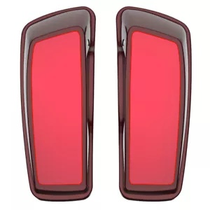 ミステリアスレッドサングロ & ベロシティレッドサングロ 2トーンサドルバッグ蓋 ハーレー14+用 Mysterious Red Sunglo & Velocity Red Sunglo 2-Tone Saddlebag Lids For Harley 14+ 【並行輸入品】
