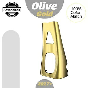 Advanblack ABS チンスポイラー オリーブゴールド 2017+ M8 ハーレーダビッドソン ツーリングに適合 Advanblack ABS Chin Spoiler OLIVE GOLD Fits 2017+ M8 Harley Davidson Touring 【並行輸入品】