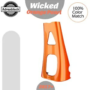 Advanblack ABS チンスポイラー ウィキッドオレンジパール M8 ハーレーダビッドソンツーリングに適合 Advanblack ABS Chin Spoiler WICKED ORANGE PEARL Fits M8 Harley Davidson Touring 【並行輸入品】