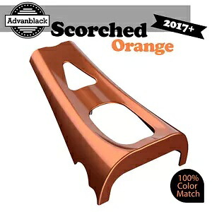 Advanblack スコーチオレンジ ABS チンスポイラー 17+ M8 ハーレー ストリート ロード グライド用 Advanblack Scorched Orange ABS Chin Spoiler for 17+ M8 Harley Street Road Glide 【並行輸入品】