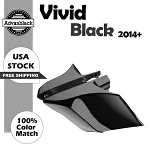 Advan ビビッド ブラック CVO ストレッチ拡張サイドカバー 2014+ ハーレーダビッドソン用 Advan Vivid Black CVO Stretched Extended Side Cover For 2014+ Harley Davidson 【並行輸入品】