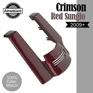 CRIMSON RED SUNGLO シングルカットアウト ストレッチリアフェンダーエクステンション ハーレー用 CRIMSON RED SUNGLO Single Cutout Stretched Rear Fender Extension For Harley 【並行輸入品】