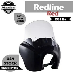 Advanblack レッドライン レッド T スポーツ フェアリング ハーレー ストリート ボブ & ロー ライダー/ S 用 Advanblack Redline Red T-Sport Fairing For Harley Street Bob & Low Rider/ S 【並行輸入品】