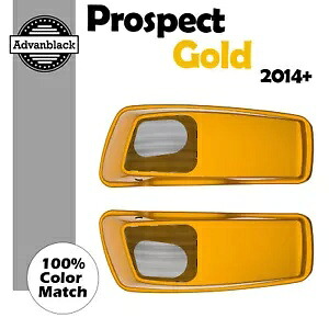 PROSPECT ゴールド ハーレー ツーリング 2014+ 6x9 インチ サドルバッグ スピーカー蓋 オーディオ カバーに適合 PROSPECT GOLD Fits Harley Touring 2014+ 6x9\