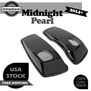 Advanblack ミッドナイト パール 6x9 サドルバッグ スピーカー蓋 オーディオ カバー 14+ ハーレー用 Advanblack Midnight Pearl 6x9 Saddlebag Speaker Lids Audio Cover For 14+ Harley 【並行輸入品】