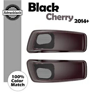 ブラックチェリー ハーレーツーリング2014+ 6x9インチサドルバッグスピーカー蓋オーディオカバーに適合 BLACK CHERRY Fits Harley Touring 2014+ 6x9\