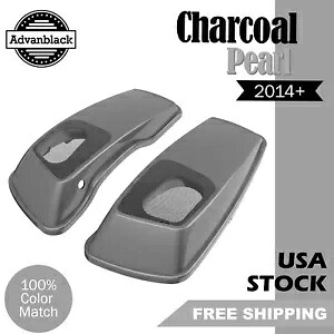 チャコール パール サドルバッグ スピーカー蓋 6x9 2014 年以降のハーレー ストリート ロード グライドに適合 Charcoal Pearl Saddlebag Speaker Lids 6x9 Fits 2014+ Harley Street Road Glide 【並行輸入品】