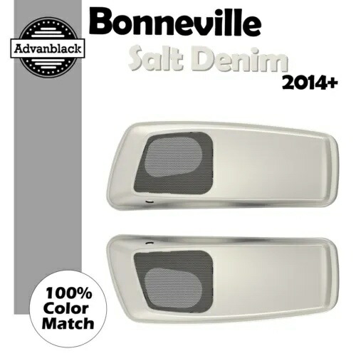 Bonneville ソルトデニム 6x9 インチサドルバッグスピーカー蓋オーディオカバーハーレー 14+ Bonneville Salt Denim 6x9 inch Saddlebag Speaker Lids Audio Cover For Harley 14+ 【並行輸入品】