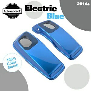 エレクトリックブルー 6x9 インチサドルバッグスピーカー蓋オーディオカバーハーレー 14+ Electric Blue 6x9 inch Saddlebag Speaker Lids Audio Cover For Harley 14+ 【並行輸入品】