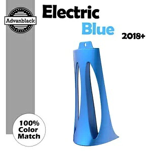 ABS プラスチックチンスポイラーエレクトリックブルー M8 ハーレーロワーライダーストリートボブ用 ABS Plastic Chin Spoiler ELECTRIC BLUE For M8 Harley Lower Rider Street Bob 【並行輸入品】