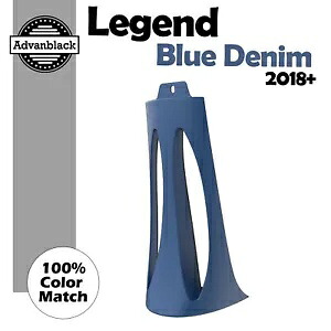 ABS プラスチックチンスポイラーレジェンドブルーデニム M8 ハーレーロワーライダーストリートボブ用 ABS Plastic Chin Spoiler LEGEND BLUE DENIM For M8 Harley Lower Rider Street Bob 【並行輸入品】
