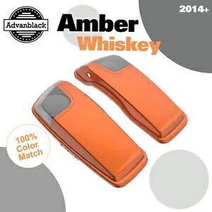 アンバー ウイスキー 5x7 インチ サドルバッグ スピーカー蓋 オーディオ カバー ハーレー 2014+ に適合 Amber Whiskey 5x7 inch Saddlebag Speaker Lids Audio Cover Fits Harley 2014+ 【並行輸入品】