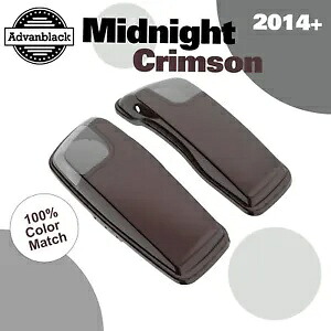 ミッドナイトクリムゾン 5x7 インチ サドルバッグ スピーカー蓋 オーディオ カバー ハーレー 2014+ に適合 Midnight Crimson 5x7 inch Saddlebag Speaker Lids Audio Cover Fits Harley 2014+ 【並行輸入品】