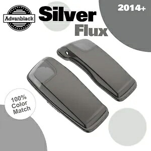 シルバーフラックス 5x7 インチサドルバッグスピーカー蓋オーディオカバーハーレー 2014+ に適合 Silver Flux 5x7 inch Saddlebag Speaker Lids Audio Cover Fits Harley 2014+ 【並行輸入品】