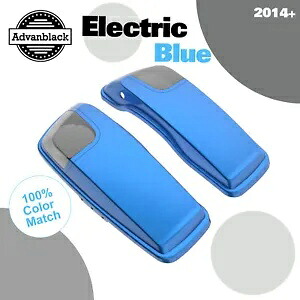 エレクトリックブルー 5x7 インチ サドルバッグ スピーカー蓋 オーディオ カバー ハーレー 2014+ に適合 Electric Blue 5x7 inch Saddlebag Speaker Lids Audio Cover Fits Harley 2014+ 【並行輸入品】