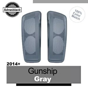 ガンシップグレー デュアル 6x9 スピーカー蓋 ハーレーツーリング FLHR FLHXS FLTRX 2014+用 GUNSHIP GRAY Dual 6x9 Speaker Lids For Harley Touring FLHR FLHXS FLTRX 2014+ 【並行輸入品】