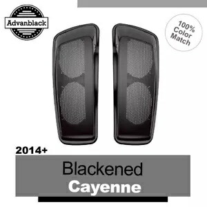 BLACKENED CAYENNE デュアル 6x9 スピーカー蓋 ハーレーツーリング FLHR FLHXS FLTRX 14+用 BLACKENED CAYENNE Dual 6x9 Speaker Lids For Harley Touring FLHR FLHXS FLTRX 14+ 【並行輸入品】
