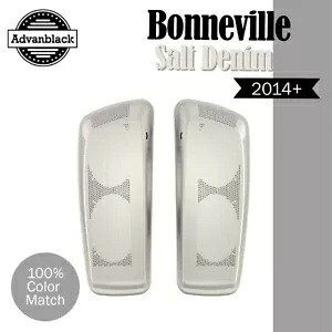 ボンネビル ソルト デニム デュアル 6x9 サドルバッグ スピーカー蓋 オーディオ カバー ハーレー 14+用 Bonneville Salt Denim Dual 6x9 Saddlebag Speaker Lids Audio Cover For Harley 14+ 【並行輸入品】