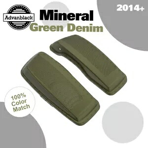 ミネラルグリーンデニム デュアル 6x9 スピーカー蓋 ハーレーツーリング FLHR FLHXS FLTRX 用 MINERAL GREEN DENIM Dual 6x9 Speaker Lids For Harley Touring FLHR FLHXS FLTRX 【並行輸入品】