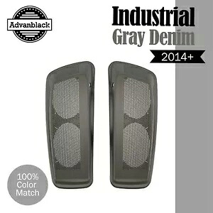 インダストリアルグレーデニム デュアル 6x9 スピーカー蓋 ハーレーツーリング FLHR FLHXS FLTRX 用 INDUSTRIAL GRAY DENIM Dual 6x9 Speaker Lids For Harley Touring FLHR FLHXS FLTRX 【並行輸入品】