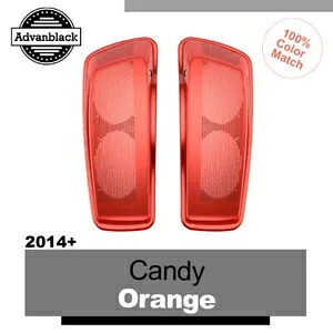 キャンディオレンジ デュアル 6x9 スピーカー蓋 ハーレーツーリング FLHR FLHXS FLTRX 2014+用 CANDY ORANGE Dual 6x9 Speaker Lids For Harley Touring FLHR FLHXS FLTRX 2014+ 【並行輸入品】｜カスタムパーツ WORLD倉庫