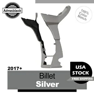 フェアリング スポイラー キット ビレット シルバー 2017 年以降のハーレー ロード グライド Advanblack に適合 Fairing Spoiler Kit BILLET SILVER Fits for 2017+ Harley Road Glide Advanblack 【並行輸入品】