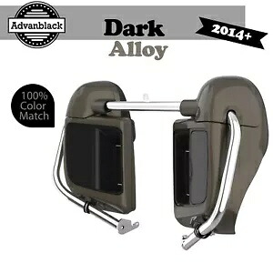 Advanblack 下部ベント付きフェアリングは 2014 年以降のハーレーダビッドソン ツーリングに適合 ダーク合金 Advanblack Lower Vented Fairing Fits 2014+ Harley Davidson Touring DARK ALLOY 【並行輸入品】｜カスタムパーツ WORLD倉庫 91,960円