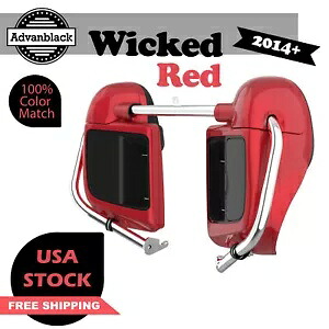 Advanblack 下部ベント付きフェアリングは、2014 年以降のハーレーダビッドソン ツーリング WICKED RED に適合します Advanblack Lower Vented Fairing Fits 2014+ Harley Davidson Touring WICKED RED 【並行輸入品】｜カスタムパーツ WORLD倉庫