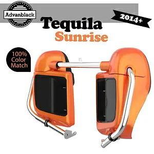 Advanblack 下部ベント付きフェアリングは 14 歳以上のハーレーダビッドソン ツーリングに適合 TEQUILA SUNRISE Advanblack Lower Vented Fairing Fits 14+ Harley Davidson Touring TEQUILA SUNRISE 【並行輸入品】｜カスタムパーツ WORLD倉庫