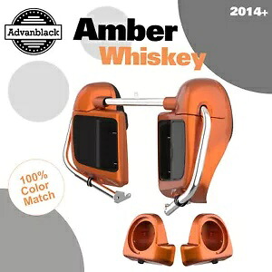 Advanblack アンバー ウイスキー ラッシュモア 下部ベント フェアリング ハーレー ツーリング 2014+用 Advanblack Amber Whiskey Rushmore Lower Vented Fairings For Harley Touring 2014+ 【並行輸入品】｜カスタムパーツ WORLD倉庫 91,960円