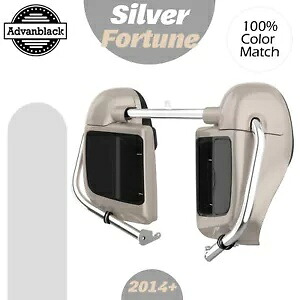 Advanblack シルバー フォーチュン 下部ベント フェアリング ハーレー ストリート ロード グライド 14+ に適合 Advanblack Silver Fortune Lower Vented Fairing Fits Harley Street Road Glide 14+ 【並行輸入品】｜カスタムパーツ WORLD倉庫