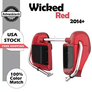 ウィキッド レッド 下部ベント フェアリング 14+ ハーレー ハーレー ストリート ロード エレクトラグライド用 Wicked Red Lower Vented Fairings For 14+ Harley Harley Street Road Electra Glide 【並行輸入品】｜カスタムパーツ WORLD倉庫