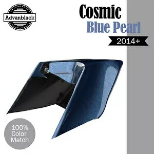 Advanblack コズミック ブルー パール CVO ストレッチ拡張サイドカバー 14+ ハーレー用 Advanblack COSMIC BLUE PEARL CVO Stretched Extended Side Cover For 14+ Harley 【並行輸入品】