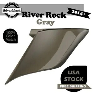 Advanblack リバー ロック グレー ストレッチ拡張サイドカバー 2014 年以降のハーレーに適合 Advanblack River Rock Gray Stretched Extended Side Cover Fits 2014+ Harley 【並行輸入品】｜カスタムパーツ WORLD倉庫