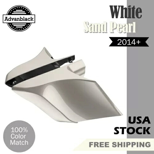 Advanblack ホワイトサンドパール CVO ストレッチ拡張サイドカバー 14+ ハーレー用 Advanblack White Sand Pearl CVO Stretched Extended Side Cover For 14+ Harley 【並行輸入品】 169,400円
