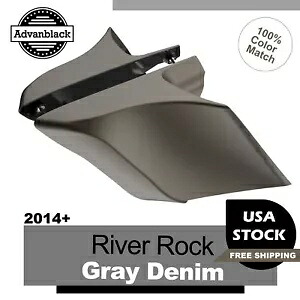 River Rock グレーデニム CVO 拡張ストレッチサイドカバー ハーレーダビッドソン 14+ に適合 River Rock Gray Denim CVO Extended Stretched Side Cover Fits Harley Davidson 14+ 【並行輸入品】 169,400円