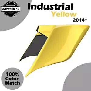 14+ ハーレーツーリンググライド用ストレッチ拡張サイドカバー インダストリアルイエロー Stretched Extended Side Covers For 14+ Harley Touring Glide INDUSTRIAL YELLOW 【並行輸入品】 169,400円