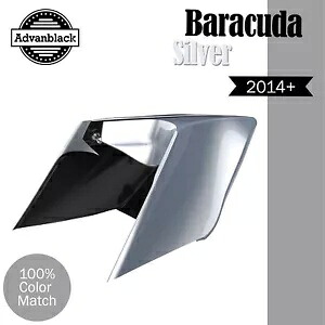 Advanblack バラクーダ シルバー CVO ストレッチ拡張サイドカバー 14+ ハーレー用 Advanblack BARRACUDA SILVER CVO Stretched Extended Side Cover For 14+ Harley 【並行輸入品】 169,400円