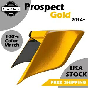 14+ ハーレー ツーリング ストリート ロード用 ストレッチ拡張サイドカバー プロスペクトゴールド Stretched Extended Side Covers For 14+ Harley Touring Street Road PROSPECT GOLD 【並行輸入品】 169,400円