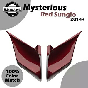 ミステリアスレッド Sunglo ハーレーツーリング 14+ 用拡張ストレッチサイドカバー Mysterious Red Sunglo Extended Stretched Side Covers For Harley Touring 14+ 【並行輸入品】