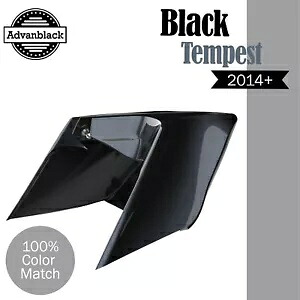 Advanblack BLACK TEMPEST CVO ストレッチ拡張サイドカバー 14+ ハーレー用 Advanblack BLACK TEMPEST CVO Stretched Extended Side Cover For 14+ Harley 【並行輸入品】