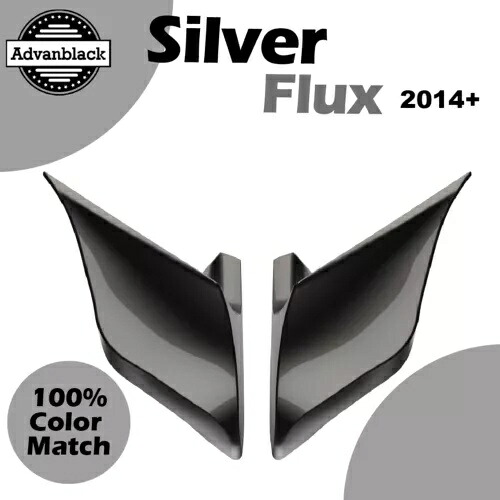 14+ ハーレーツーリングストリートロード用ストレッチ拡張サイドカバー シルバーフラックス Stretched Extended Side Covers For 14+ Harley Touring Street Road SILVER FLUX 【並行輸入品】｜カスタムパーツ WORLD倉庫